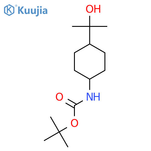 tert-butyl N-(1s,4s)-4-(2-hydroxypropan-2-yl)cyclohexylcarbamate structure