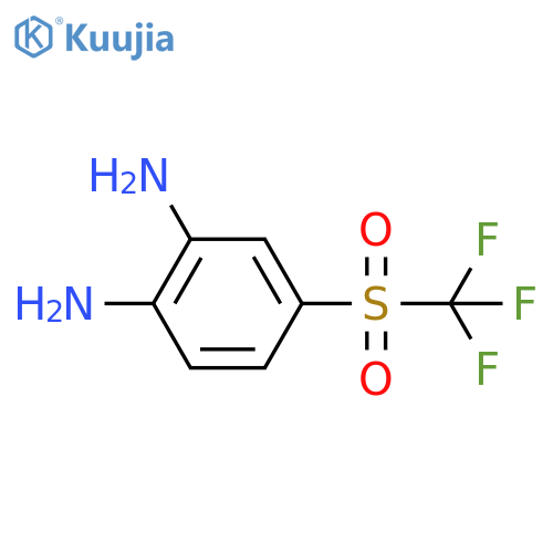 4-(Trifluoromethylsulfonyl)benzene-1,2-diamine structure