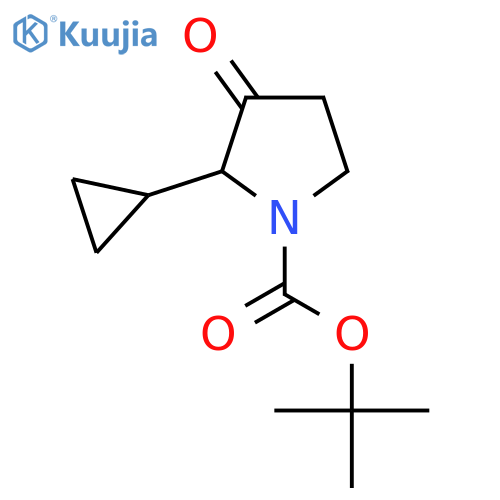 Tert-butyl 2-cyclopropyl-3-oxopyrrolidine-1-carboxylate structure