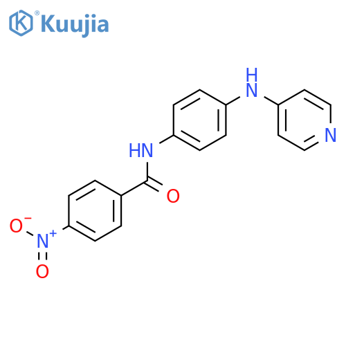 Benzamide,4-nitro-N-[4-(4-pyridinylamino)phenyl]- structure