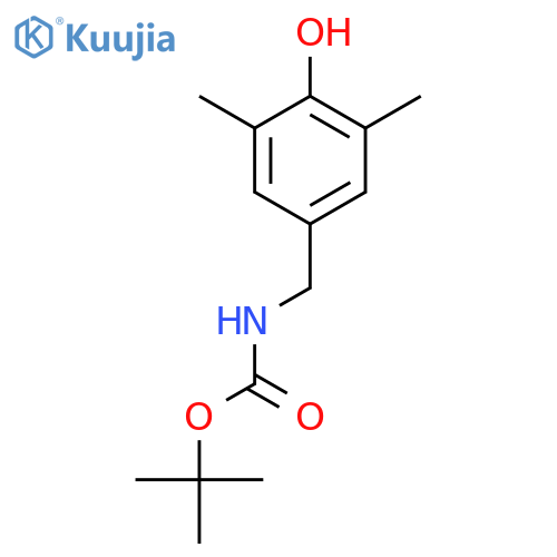 tert-butyl N-(4-hydroxy-3,5-dimethylphenyl)methylcarbamate structure