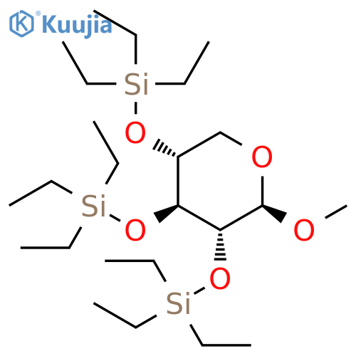 Methyl 2,3,4-tris-O-(triethylsilyl)-β-D-xylopyranoside structure