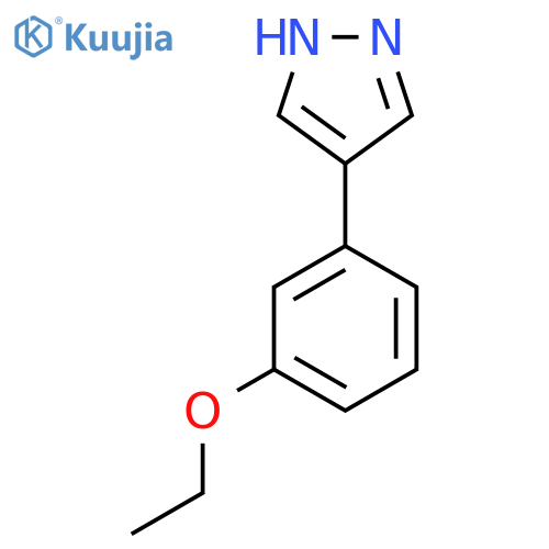 4-(3-ethoxyphenyl)-1H-pyrazole structure