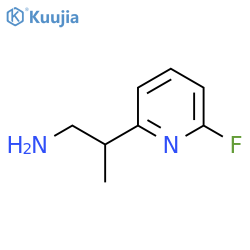 2-(6-Fluoropyridin-2-yl)propan-1-amine structure