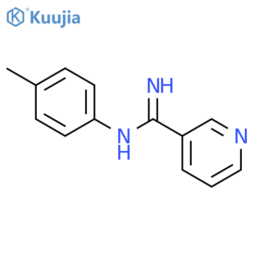 3-Pyridinecarboximidamide,N-(4-methylphenyl)- structure