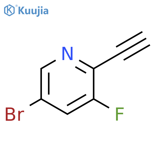 5-bromo-2-ethynyl-3-fluoropyridine structure