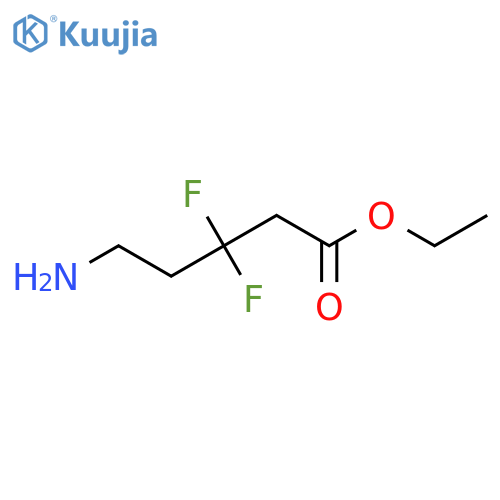 Ethyl 5-amino-3,3-difluoropentanoate structure
