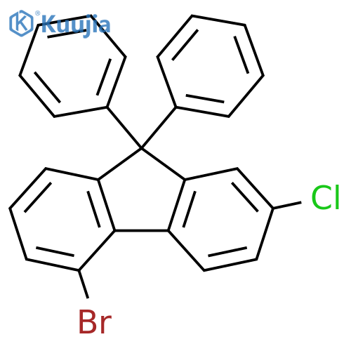 9H-Fluorene, 5-bromo-2-chloro-9,9-diphenyl- structure