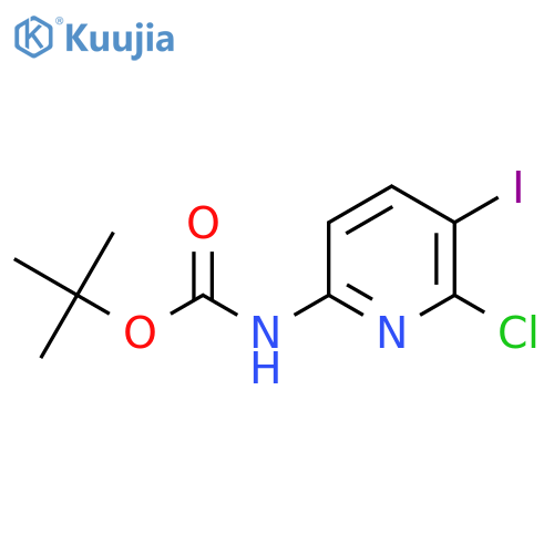 tert-butyl N-(6-chloro-5-iodopyridin-2-yl)carbamate structure