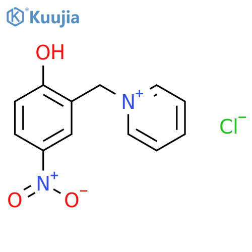 Pyridinium, 1-[(2-hydroxy-5-nitrophenyl)methyl]-, chloride structure