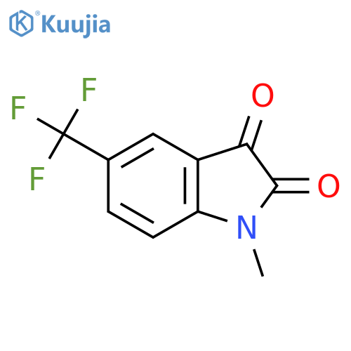 1-Methyl-5-(trifluoromethyl)indoline-2,3-dione structure