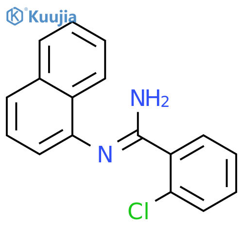 Benzenecarboximidamide,2-chloro-N-1-naphthalenyl- structure