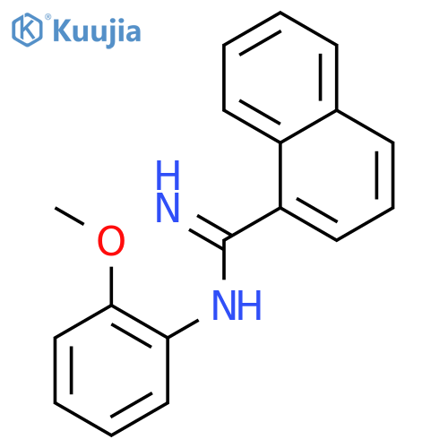 1-Naphthalenecarboximidamide,N-(2-methoxyphenyl)- structure