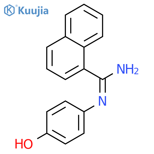 1-Naphthalenecarboximidamide,N-(4-hydroxyphenyl)- structure