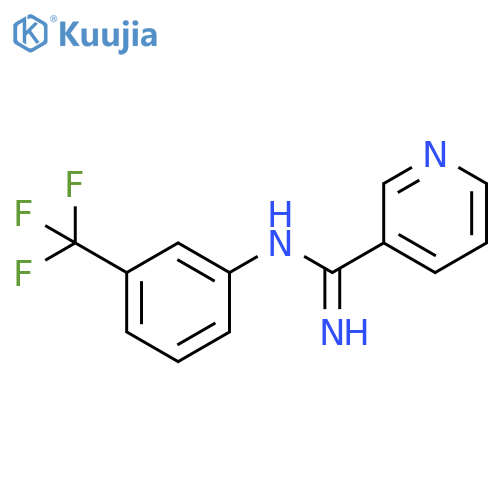 3-Pyridinecarboximidamide,N-[3-(trifluoromethyl)phenyl]- structure