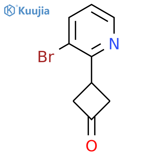 3-(3-Bromopyridin-2-yl)cyclobutan-1-one structure