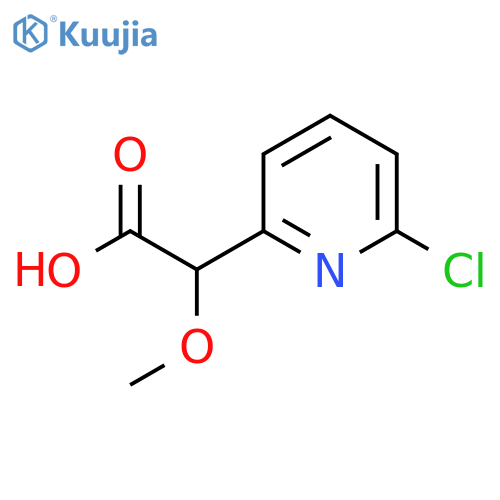 2-(6-Chloropyridin-2-yl)-2-methoxyacetic acid structure