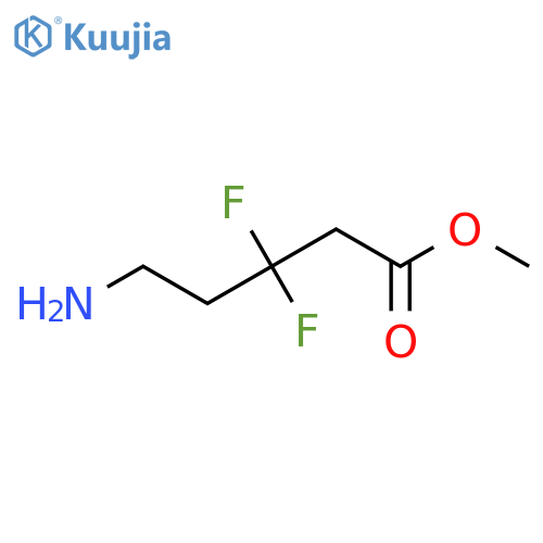 Methyl 5-amino-3,3-difluoropentanoate structure