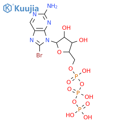 Adenosine 5'-(tetrahydrogen triphosphate), 8-bromo- structure