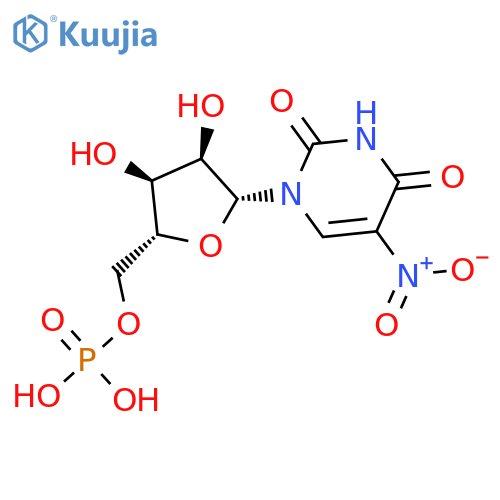 5-Nitrouridine 5'-(dihydrogen phosphate) structure