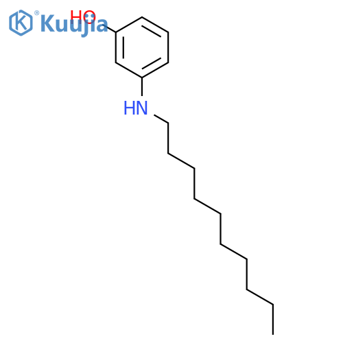 Phenol, 3-(decylamino)- structure