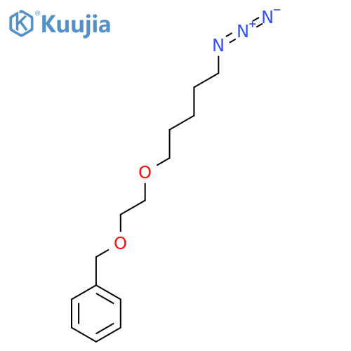 2-((2-((5-Azidopentyl)oxy)ethoxy)methyl)benzene structure