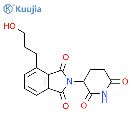 1H-Isoindole-1,3(2H)-dione, 2-(2,6-dioxo-3-piperidinyl)-4-(3-hydroxypropyl)- structure