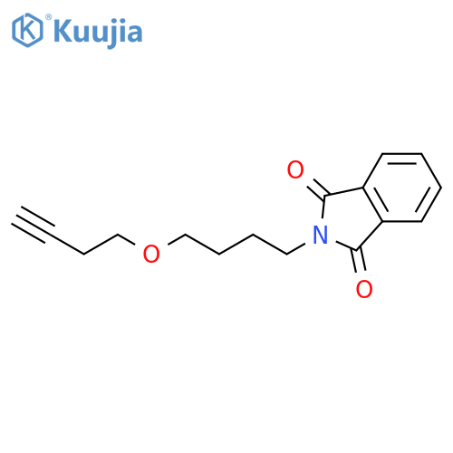1H-Isoindole-1,3(2H)-dione, 2-[4-(3-butyn-1-yloxy)butyl]- structure