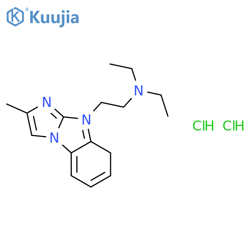 9H-Imidazo[1,2-a]benzimidazole-9-ethanamine,N,N-diethyl-2-methyl-, hydrochloride (1:2) structure