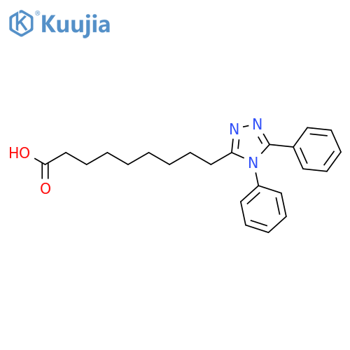 4H-1,2,4-Triazole-3-nonanoic acid, 4,5-diphenyl- structure