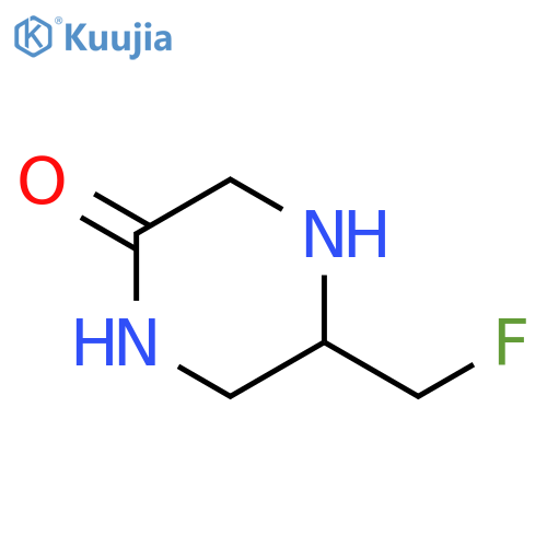 2-Piperazinone, 5-(fluoromethyl)- structure