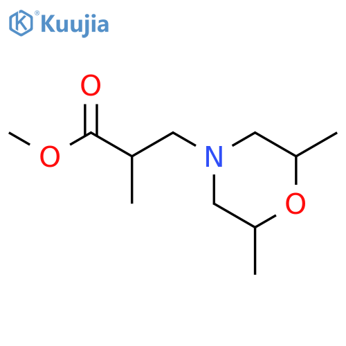 4-Morpholinepropanoicacid, a,2,6-trimethyl-, methyl ester structure
