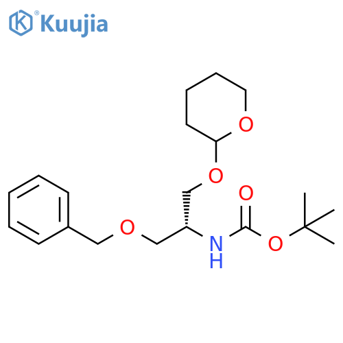 Carbamic acid, [(1R)-1-[(phenylmethoxy)methyl]-2-[(tetrahydro-2H-pyran-2-yl)oxy]ethyl]-, 1,1-dimethylethyl ester (9CI) structure