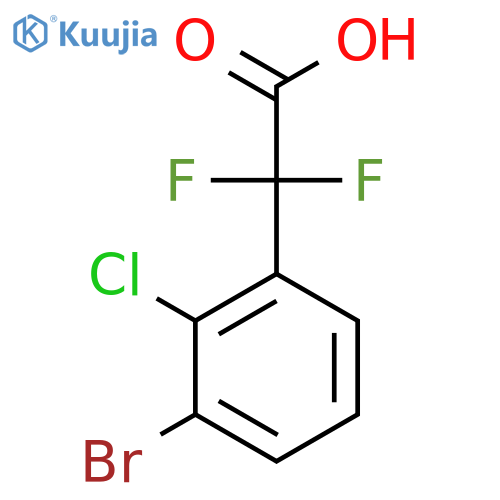 2-(3-Bromo-2-chlorophenyl)-2,2-difluoroacetic acid structure