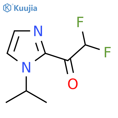 2,2-Difluoro-1-(1-propan-2-ylimidazol-2-yl)ethanone structure