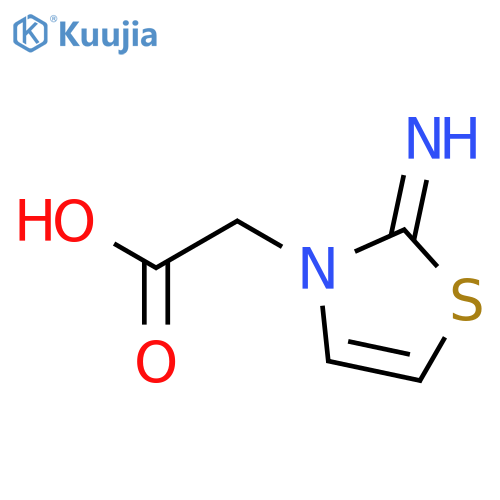 2-(2-imino-2,3-dihydro-1,3-thiazol-3-yl)acetic acid structure
