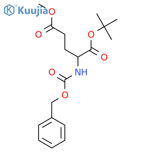1-O-Tert-butyl 5-O-methyl 2-(phenylmethoxycarbonylamino)pentanedioate structure