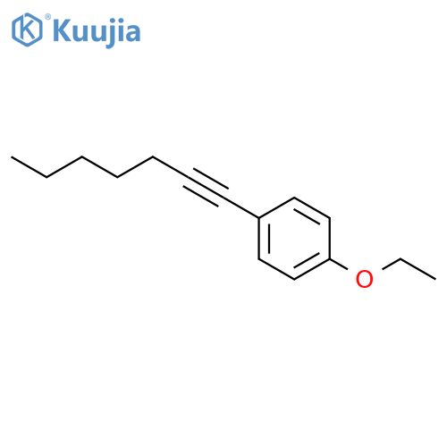 Benzene,1-ethoxy-4-(1-heptyn-1-yl)- structure