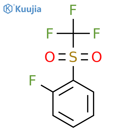 1-fluoro-2-trifluoromethanesulfonylbenzene structure