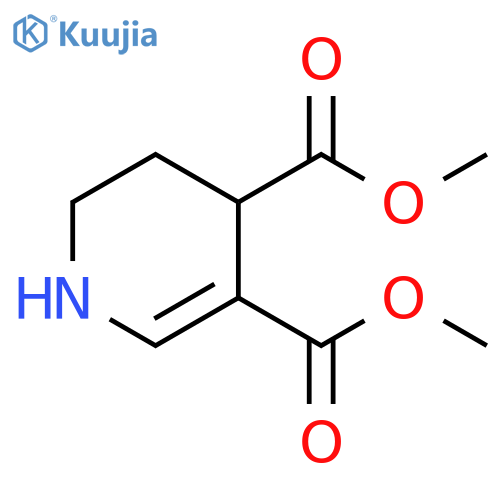 3,4-Pyridinedicarboxylic acid, 1,4,5,6-tetrahydro-, dimethyl ester structure