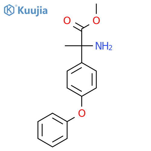 Methyl 2-amino-2-(4-phenoxyphenyl)propanoate structure