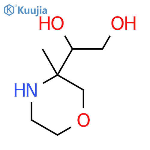 1-(3-Methylmorpholin-3-yl)ethane-1,2-diol structure