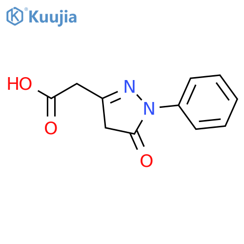 2-(5-oxo-1-phenyl-4,5-dihydro-1H-pyrazol-3-yl)acetic acid structure