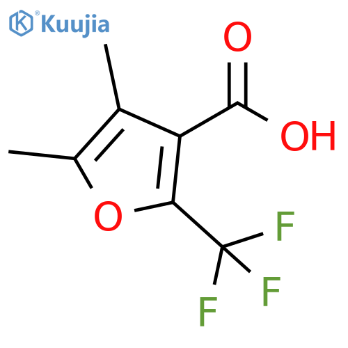 4,5-dimethyl-2-(trifluoromethyl)furan-3-carboxylic acid structure