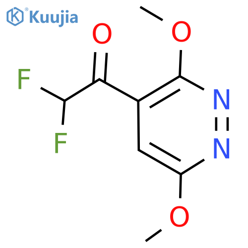 1-(3,6-Dimethoxypyridazin-4-yl)-2,2-difluoroethanone structure