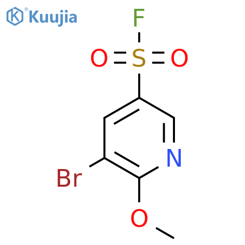 5-Bromo-6-methoxypyridine-3-sulfonyl fluoride structure