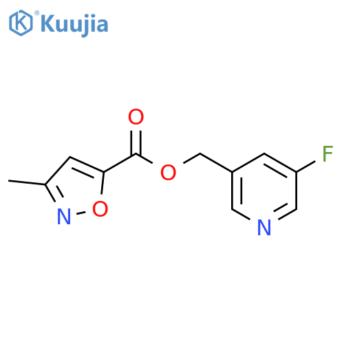 5-Isoxazolecarboxylicacid, 3-methyl-, (5-fluoro-3-pyridinyl)methyl ester structure