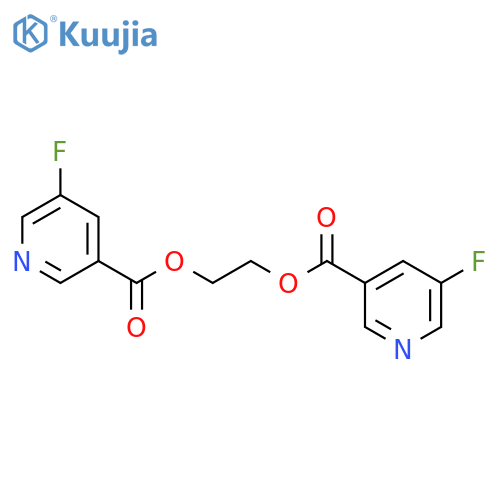 3-Pyridinecarboxylicacid, 5-fluoro-, 1,2-ethanediyl ester (9CI) structure