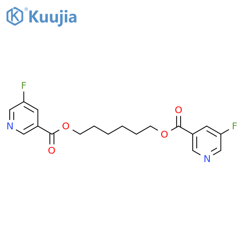 3-Pyridinecarboxylicacid, 5-fluoro-, 1,6-hexanediyl ester (9CI) structure