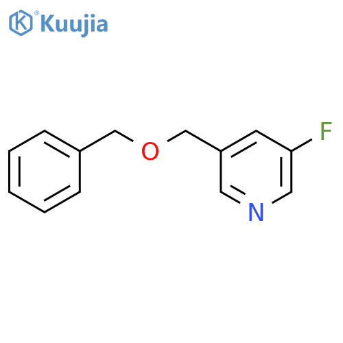 3-((Benzyloxy)methyl)-5-fluoropyridine structure